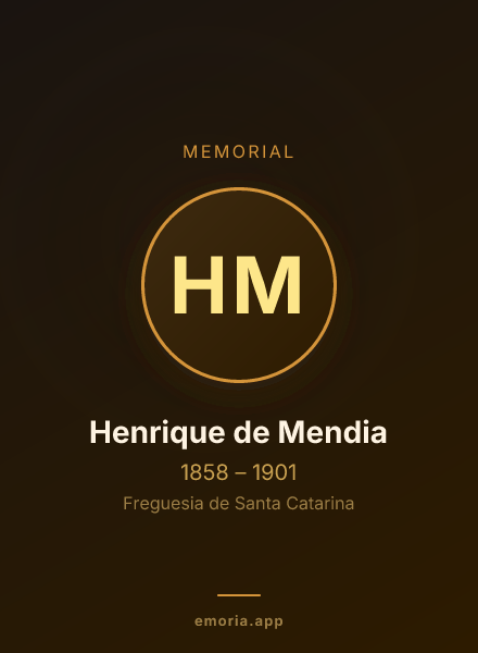 Memorial portrait of Henrique de Mendia