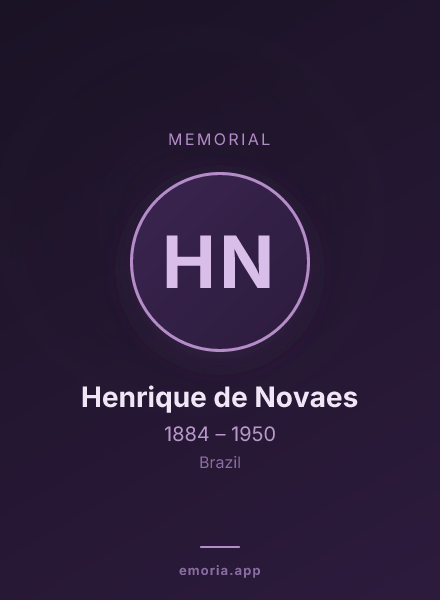 Memorial portrait of Henrique de Novaes
