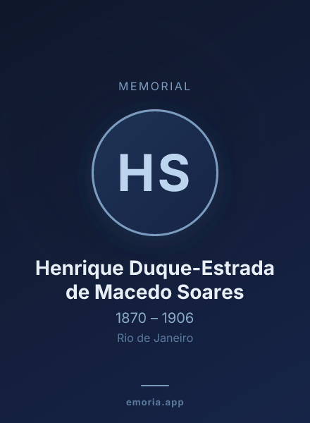 Memorial portrait of Henrique Duque-Estrada de Macedo Soares