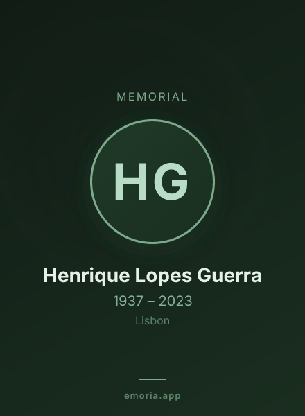 Memorial portrait of Henrique Lopes Guerra