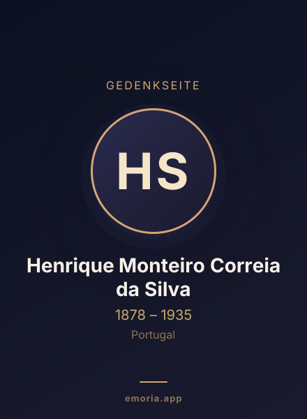 Gedenkportrait von Henrique Monteiro Correia da Silva