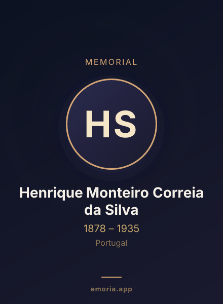 Memorial portrait of Henrique Monteiro Correia da Silva