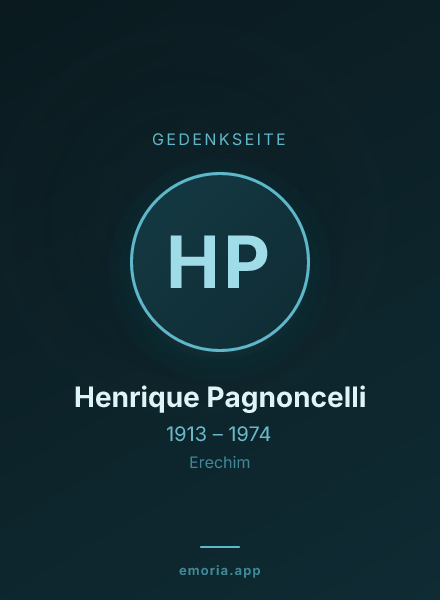 Gedenkportrait von Henrique Pagnoncelli