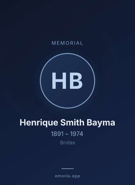 Memorial portrait of Henrique Smith Bayma