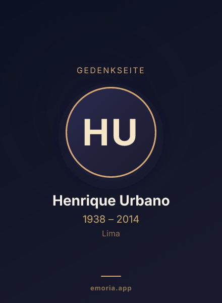 Gedenkportrait von Henrique Urbano