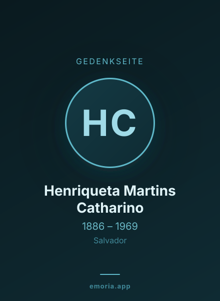 Gedenkportrait von Henriqueta Martins Catharino