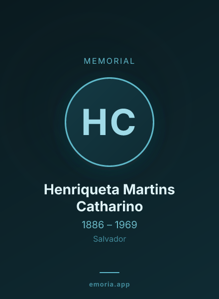 Memorial portrait of Henriqueta Martins Catharino