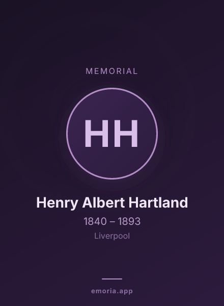 Memorial portrait of Henry Albert Hartland