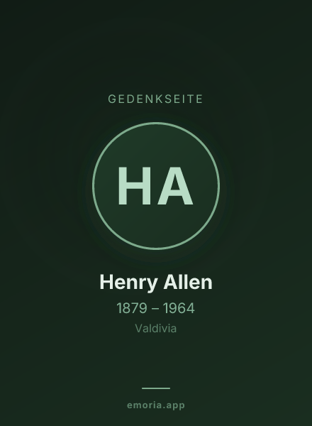 Gedenkportrait von Henry Allen