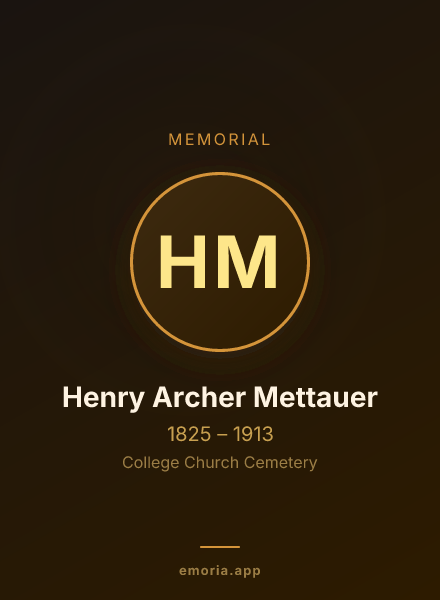 Memorial portrait of Henry Archer Mettauer