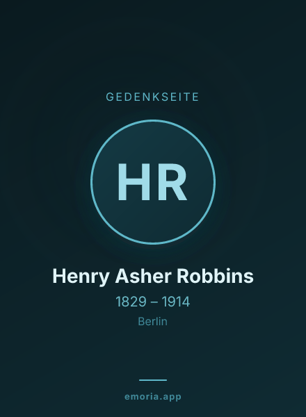 Gedenkportrait von Henry Asher Robbins