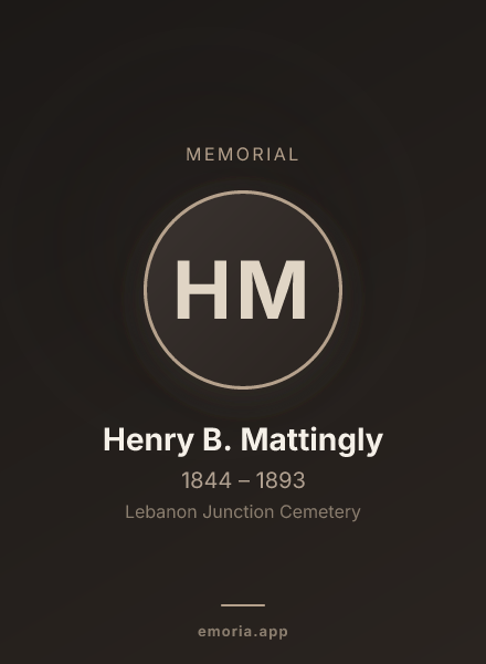 Memorial portrait of Henry B. Mattingly