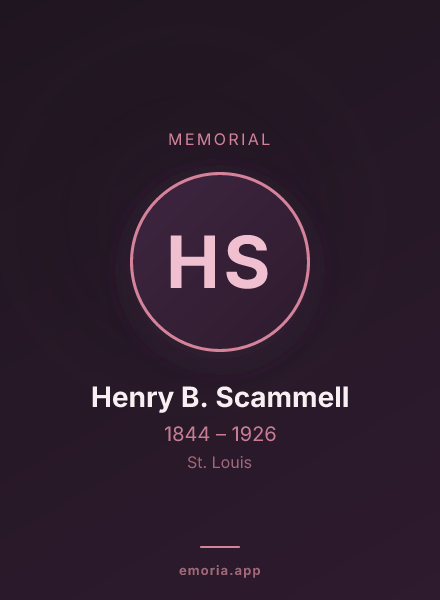 Memorial portrait of Henry B. Scammell