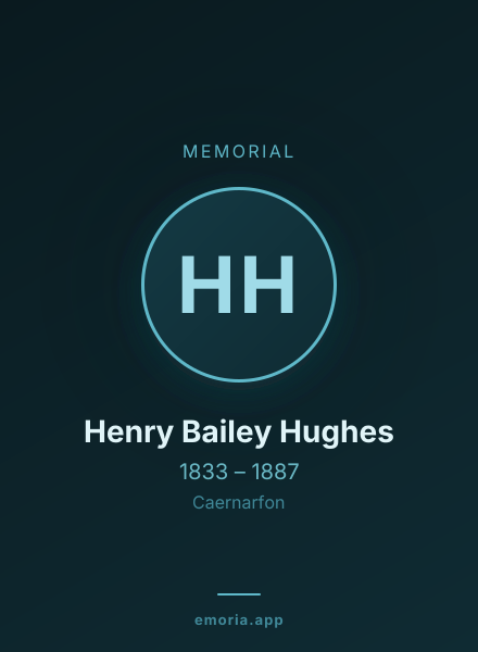 Memorial portrait of Henry Bailey Hughes