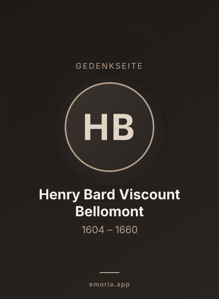 Gedenkportrait von Henry Bard Viscount Bellomont