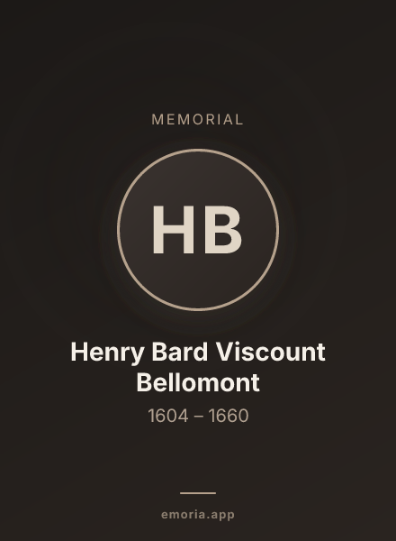 Memorial portrait of Henry Bard Viscount Bellomont