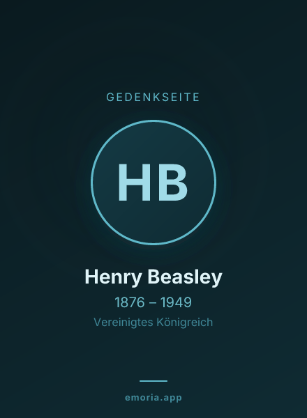 Gedenkportrait von Henry Beasley