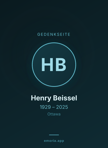 Gedenkportrait von Henry Beissel