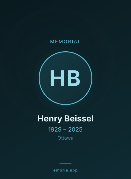 Memorial portrait of Henry Beissel