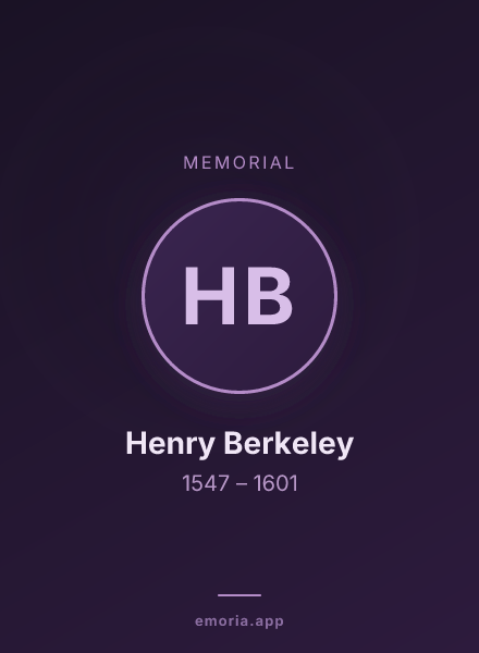 Memorial portrait of Henry Berkeley