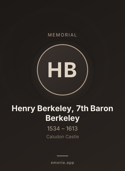 Memorial portrait of Henry Berkeley, 7th Baron Berkeley