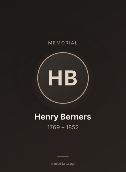 Memorial portrait of Henry Berners
