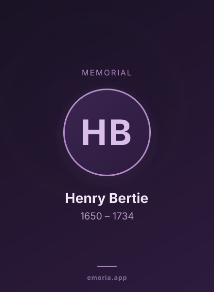 Memorial portrait of Henry Bertie