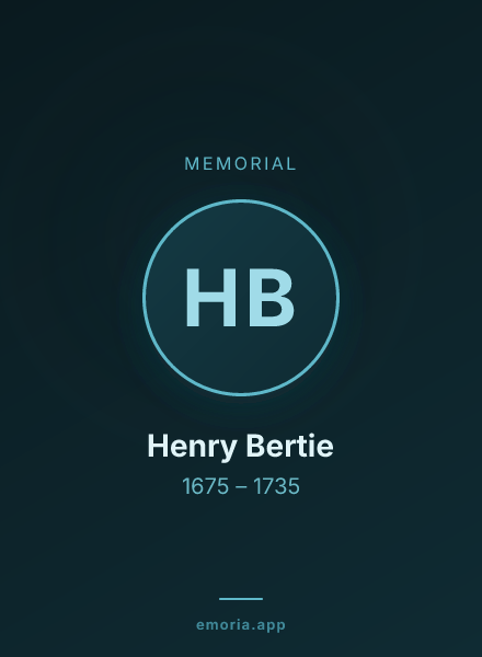 Memorial portrait of Henry Bertie
