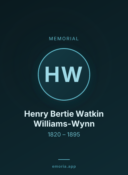Memorial portrait of Henry Bertie Watkin Williams-Wynn