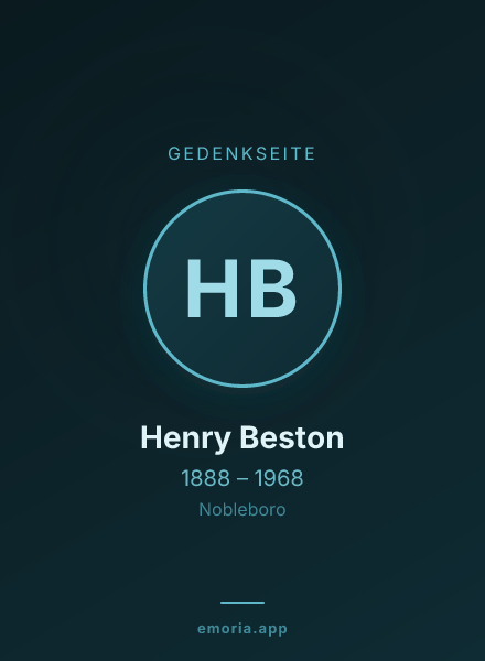 Gedenkportrait von Henry Beston