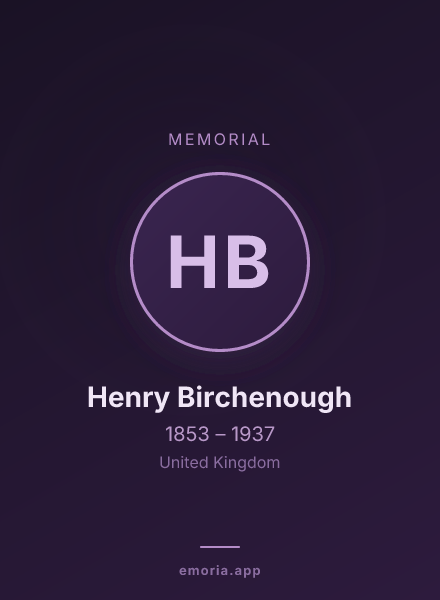 Memorial portrait of Henry Birchenough