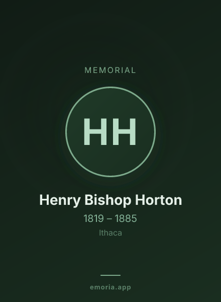 Memorial portrait of Henry Bishop Horton