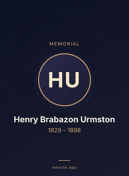 Memorial portrait of Henry Brabazon Urmston
