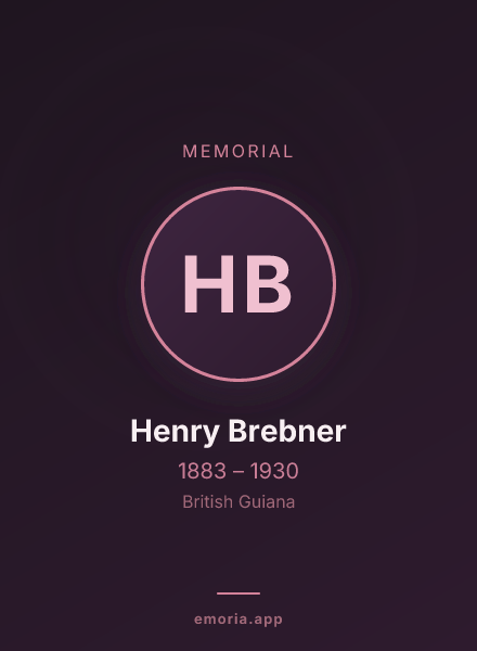Memorial portrait of Henry Brebner