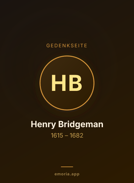 Gedenkportrait von Henry Bridgeman