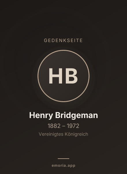 Gedenkportrait von Henry Bridgeman