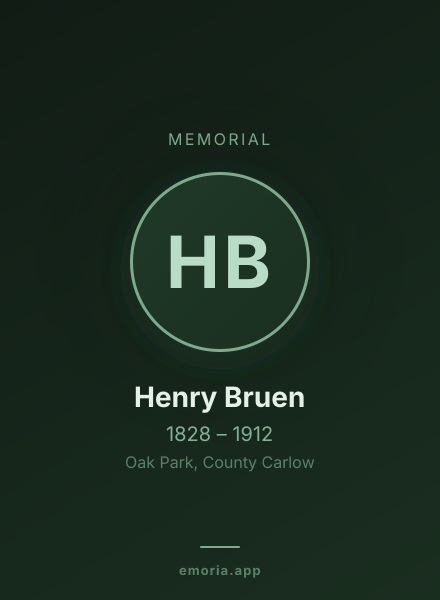 Memorial portrait of Henry Bruen