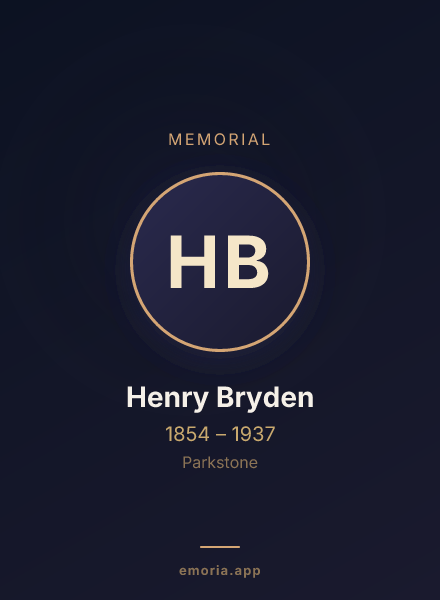 Memorial portrait of Henry Bryden