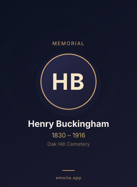 Memorial portrait of Henry Buckingham