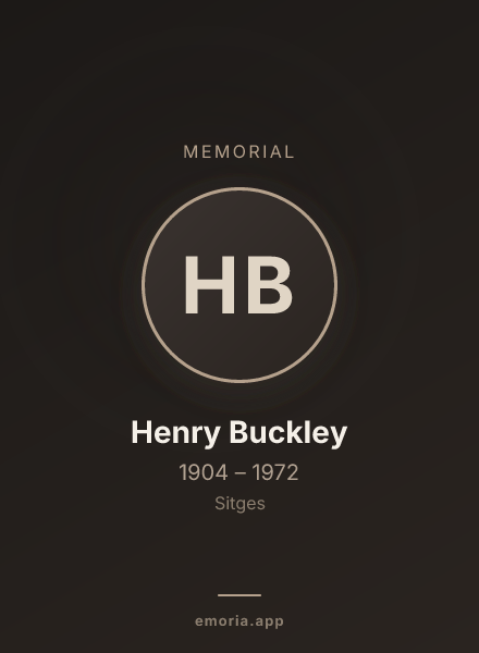 Memorial portrait of Henry Buckley