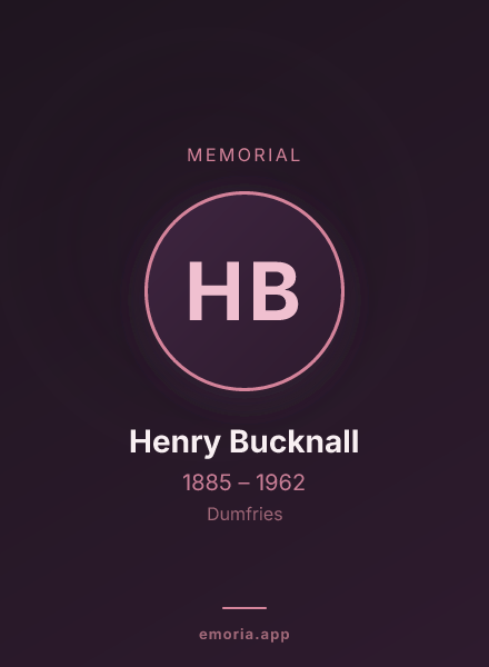 Memorial portrait of Henry Bucknall
