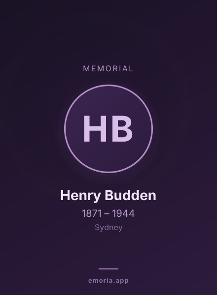 Memorial portrait of Henry Budden