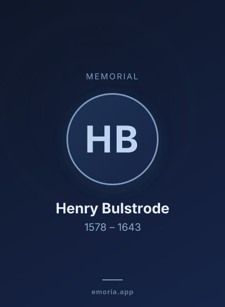 Memorial portrait of Henry Bulstrode