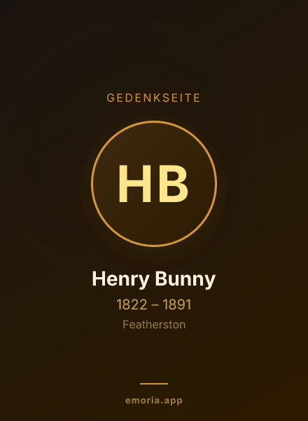Gedenkportrait von Henry Bunny