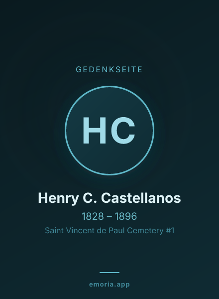 Gedenkportrait von Henry C. Castellanos