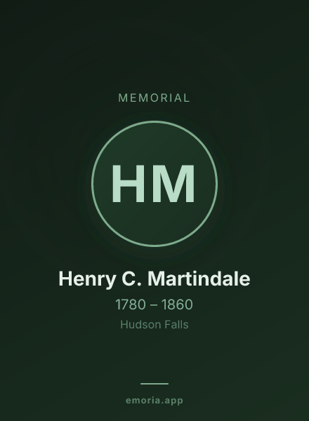 Memorial portrait of Henry C. Martindale
