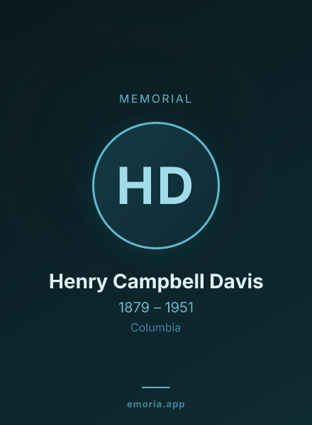 Memorial portrait of Henry Campbell Davis