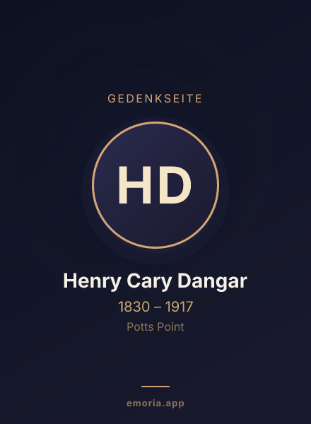 Gedenkportrait von Henry Cary Dangar