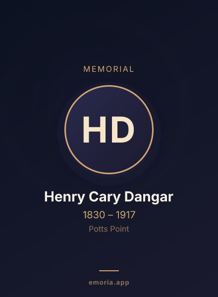 Memorial portrait of Henry Cary Dangar
