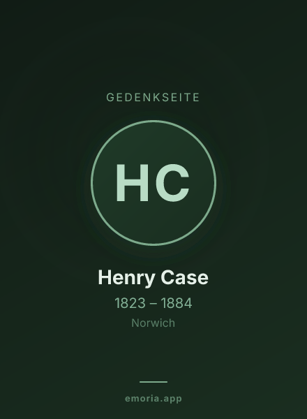 Gedenkportrait von Henry Case